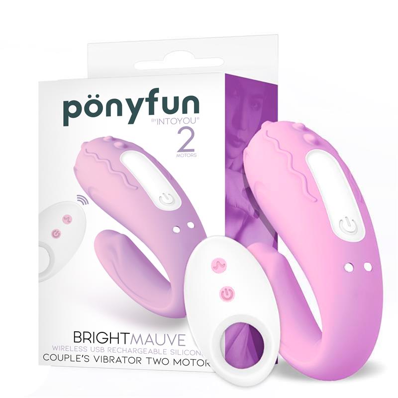 Vibrador Brightmauve, Doble Motor, Control Remoto