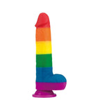 Dildo Prider 23cm Silicona Líquida LGBQT+