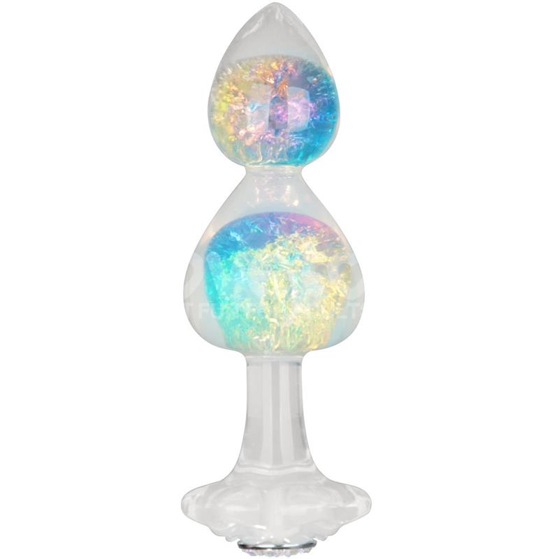 Gemoria Plug de Silicona con Centro de Cristal