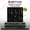 Reinas Luxury Set 12 Juguetes Negro y Oro 18k
