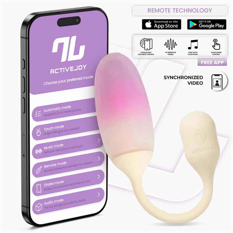 NexEgg Huevo Vibrador Silicona Doble capa App