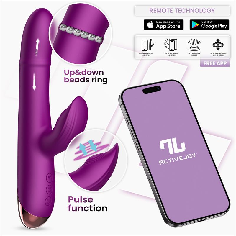 Sendel Vibrador con Anillo de Bolas Internas y Pulsación con App