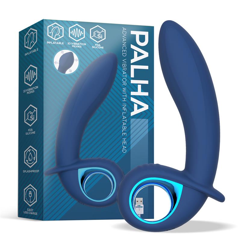 Vibrador Palha con Función de Inflado y Vibración