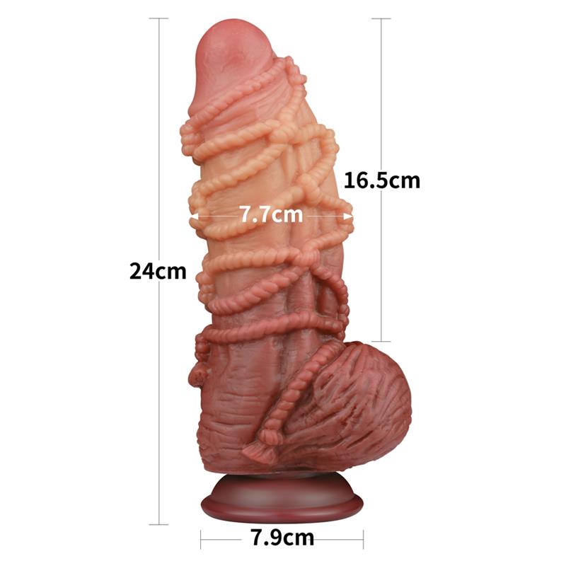 Dildo Doble Capa Tamaño King 9.5"