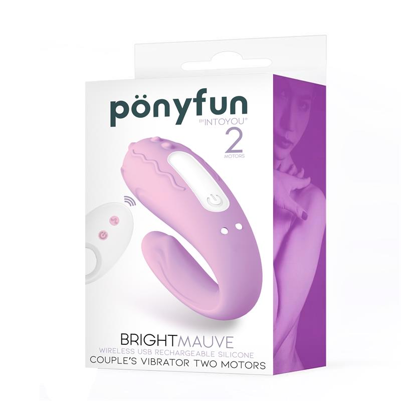 Vibrador Brightmauve, Doble Motor, Control Remoto