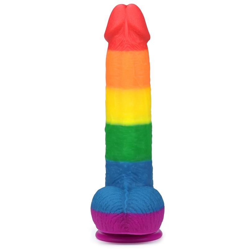 Dildo Prider 23cm Silicona Líquida LGBQT+