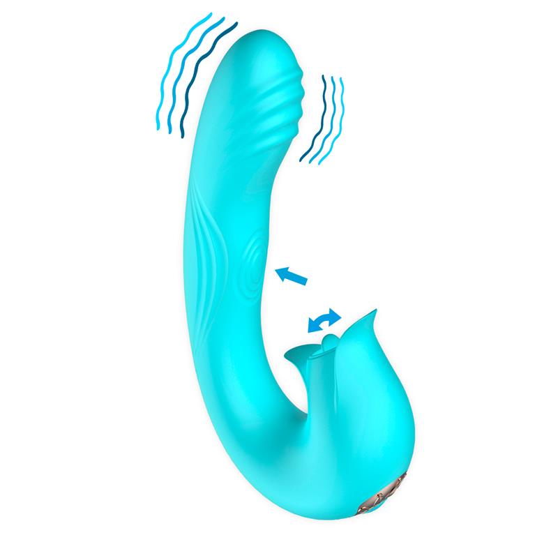 Hydra Vibrador con Pulsación y Lengua Estimuladora