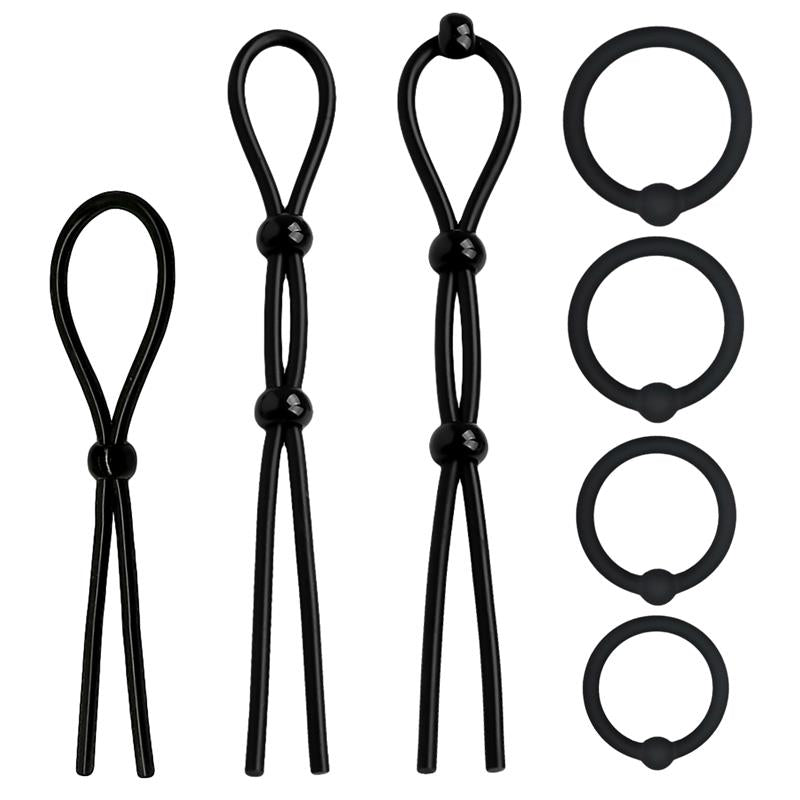 Set de 7 Anillos para el Pene Silicona Sólida