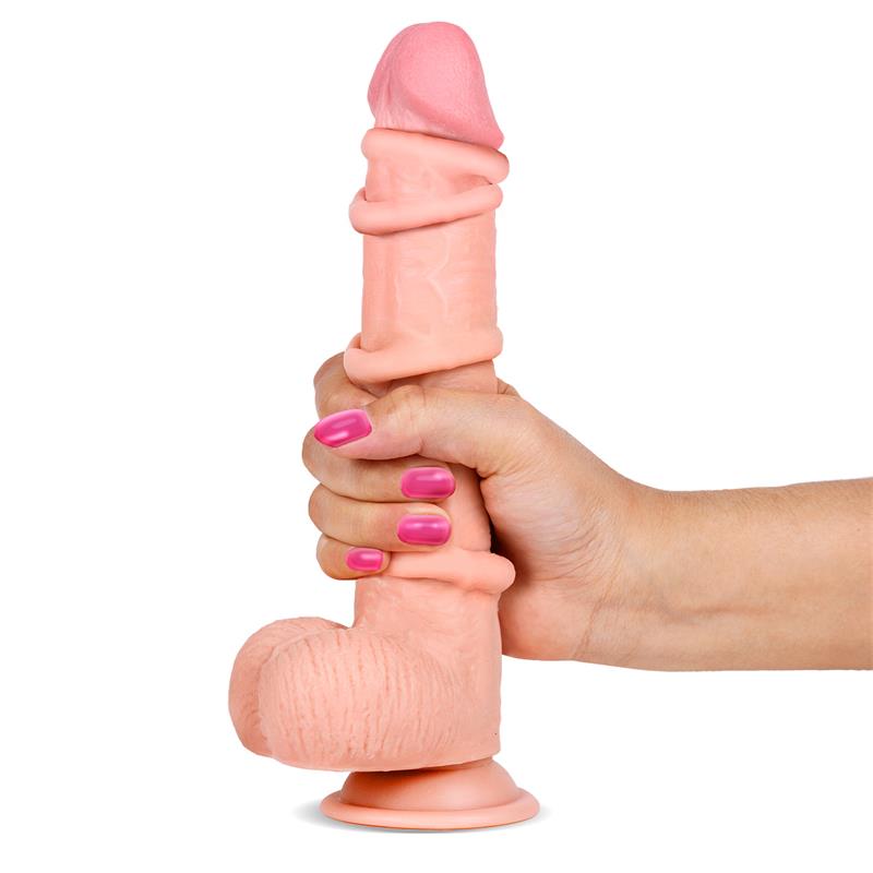 Dildo Realista Dual piel Retráctil y Orientable