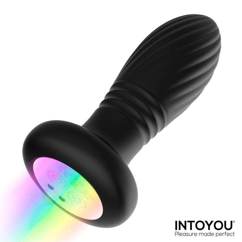 Tainy Plug Anal con Thrusting, Luces Led y Control Remoto