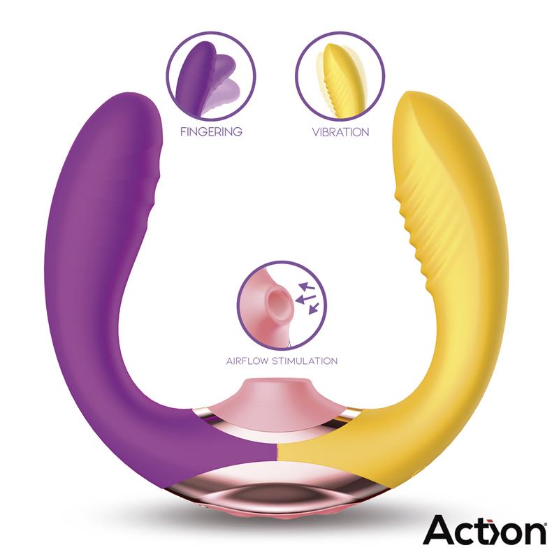 Lovers 3 in 1 Vibrador con Finger y Succión