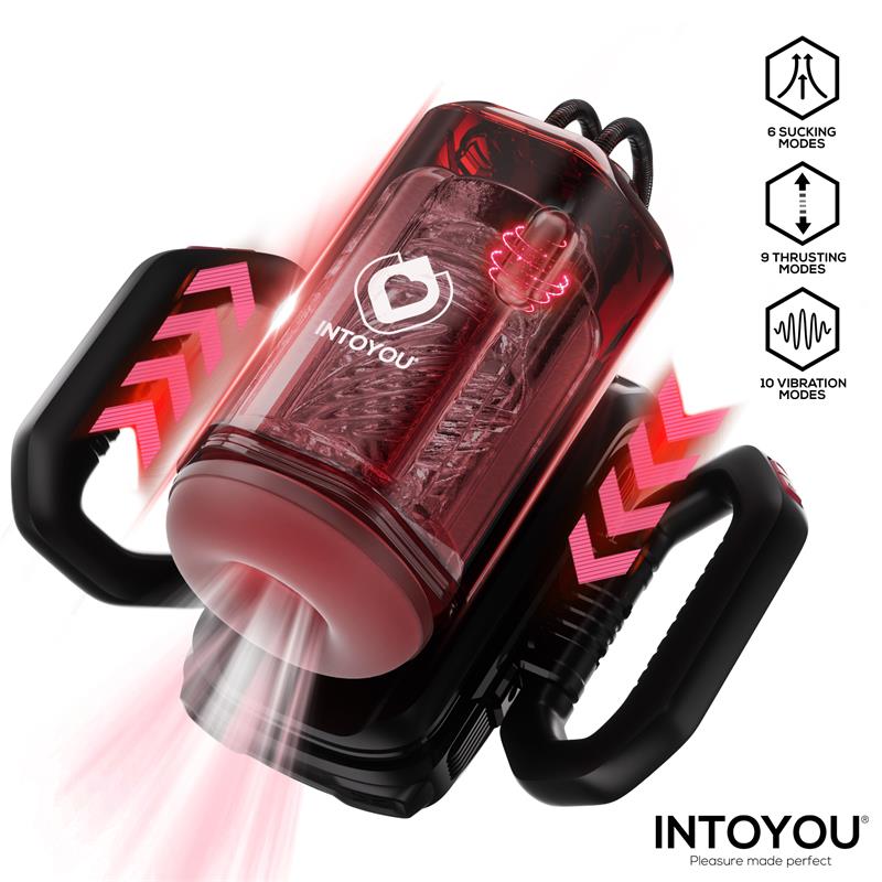Vexor 3 in 1 Masturbador Masculino Succion, Empuje y Vibración