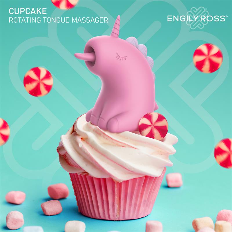Cupcake Estimulador Lengua rotadora
