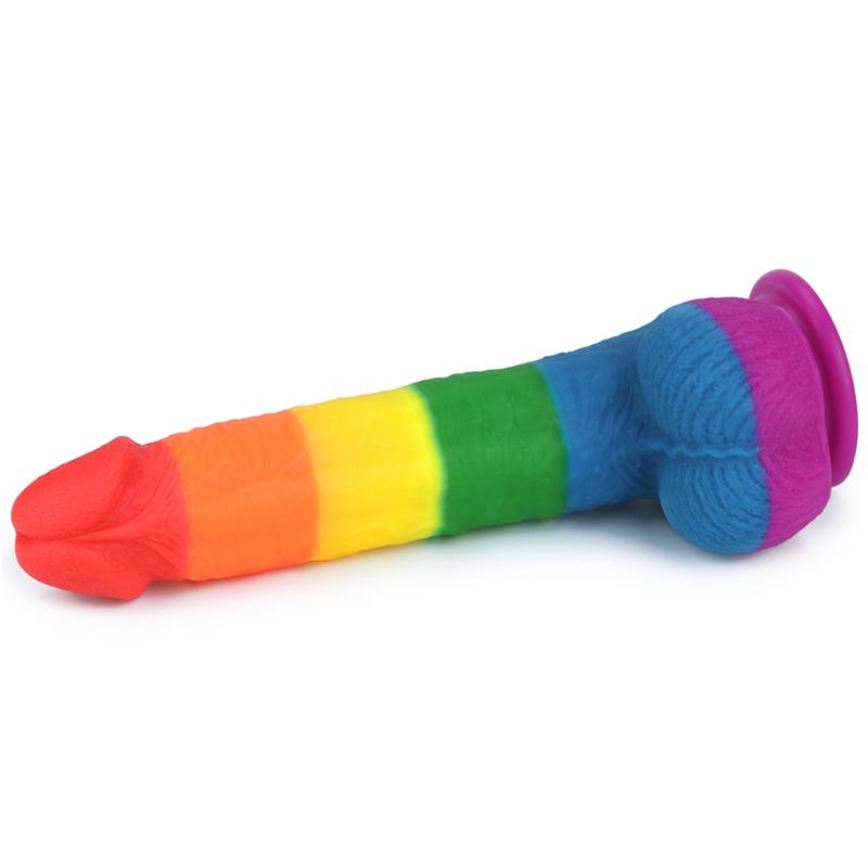 Dildo Prider 23cm Silicona Líquida LGBQT+