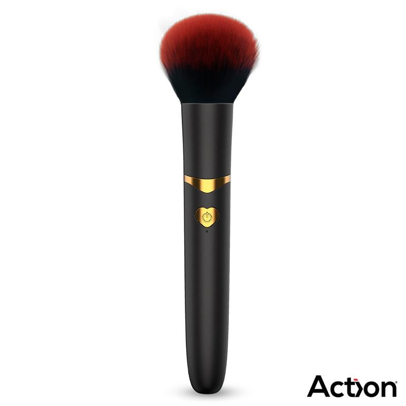 Estimulador Brocha de Maquillaje con Vibración Negro