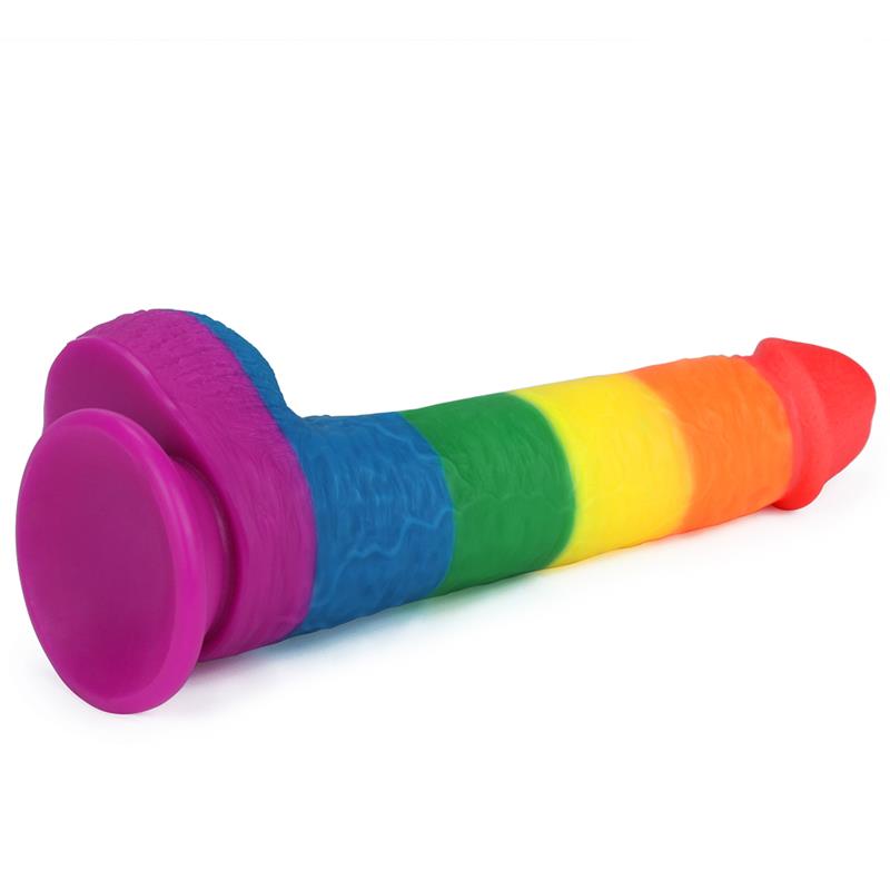 Dildo Prider 23cm Silicona Líquida LGBQT+