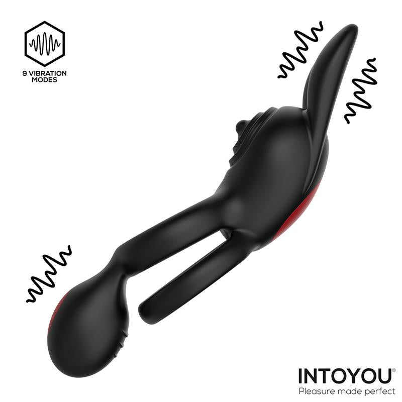 Konny Anillo Vibrador Doble con Control Remoto