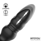Krax Plug Anal con Vibración,Luz Led y Control Remoto