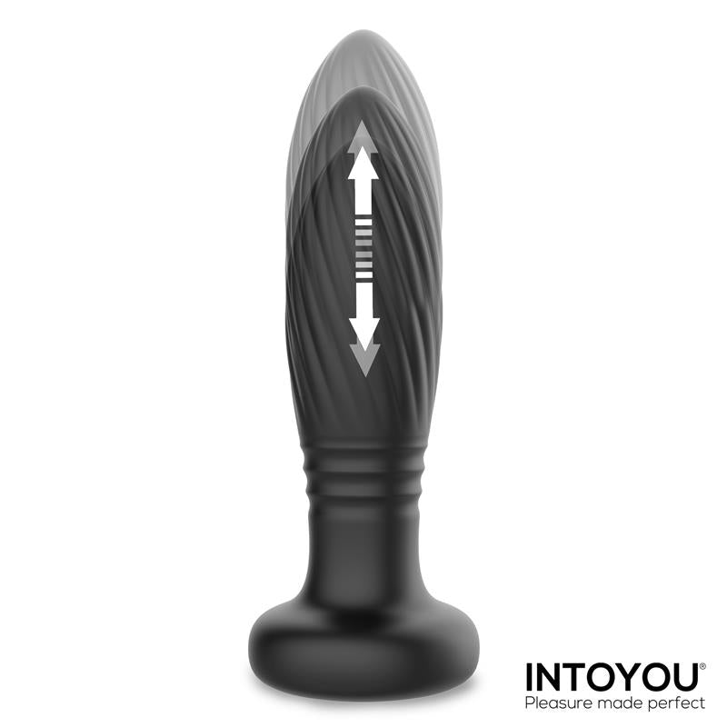 Tainy Plug Anal con Thrusting, Luces Led y Control Remoto