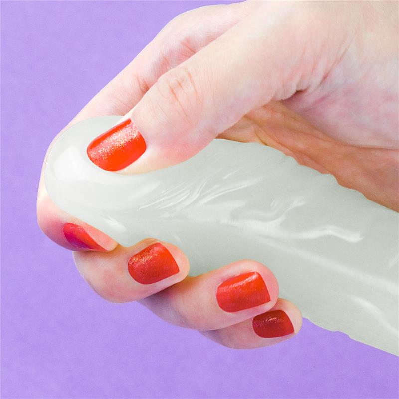 Lumino Dildo Doble 37 cm Luz Azul