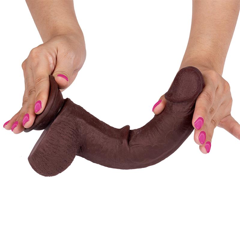 Dildo Realista Dual piel Retráctil y Orientable