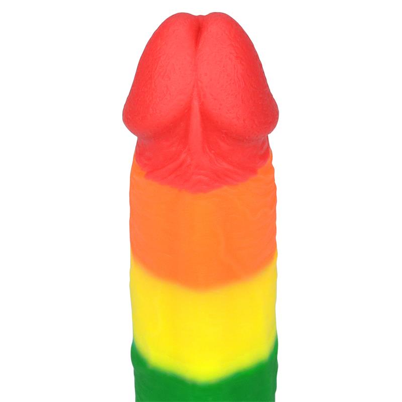Dildo Prider 23cm Silicona Líquida LGBQT+