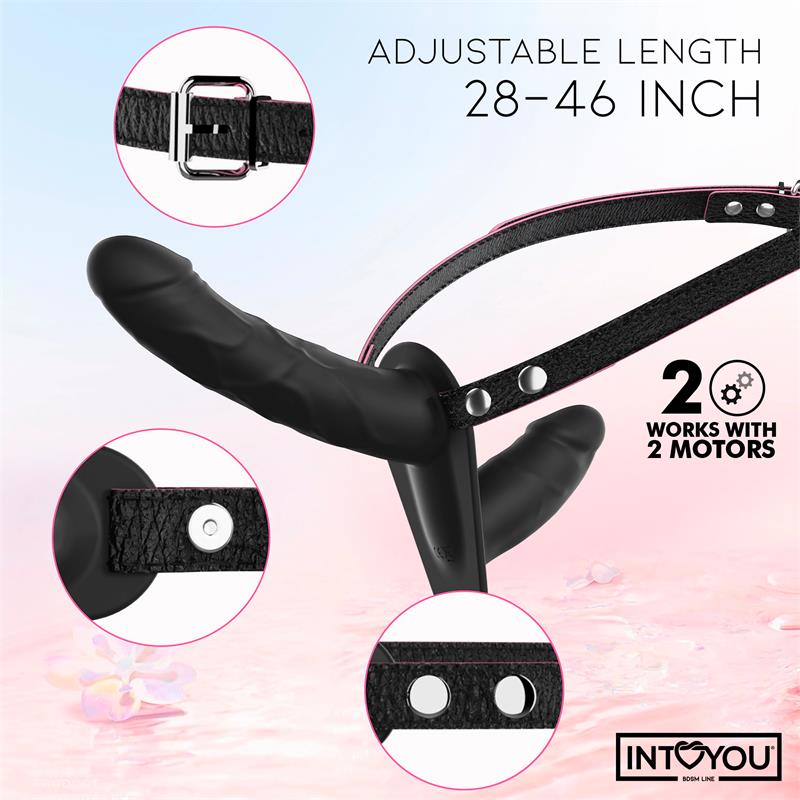 Jordan Arnés Dildo Doble con Vibración y Control Remoto