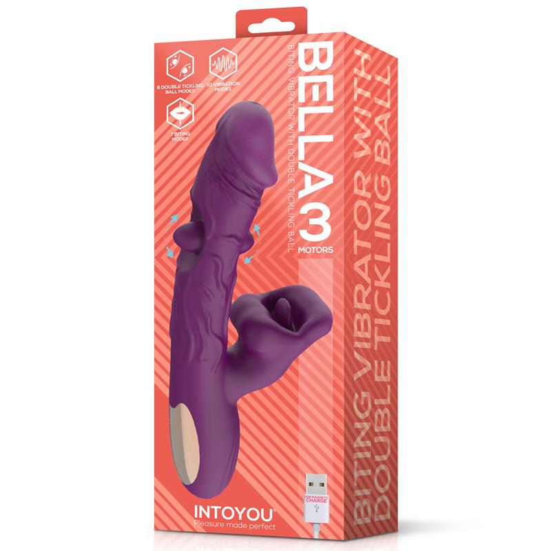 Vibrador Bella Doble Bola, Cosquilleo y Mordisqueo