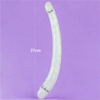 Lumino Dildo Doble 37 cm Luz Azul