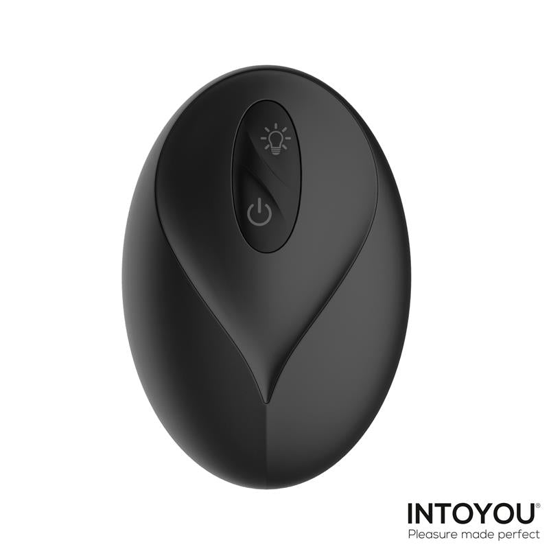 Krax Plug Anal con Vibración,Luz Led y Control Remoto