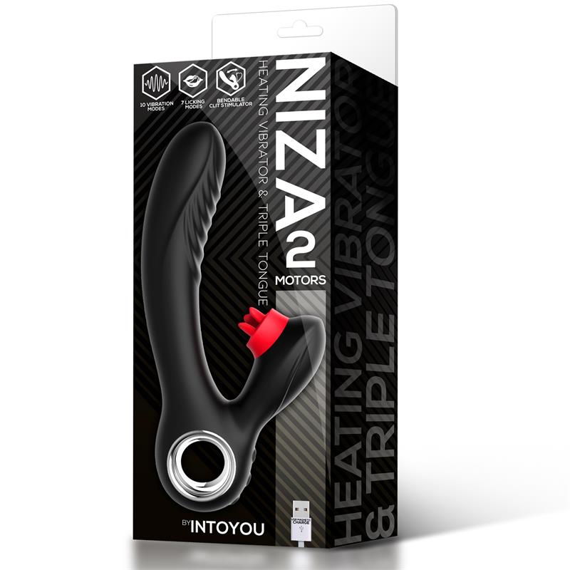 Vibrador con Calor y Triple Lengua Niza