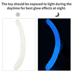 Lumino Dildo Doble 37 cm Luz Azul