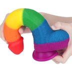 Dildo Prider 23cm Silicona Líquida LGBQT+