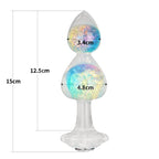 Gemoria Plug de Silicona con Centro de Cristal