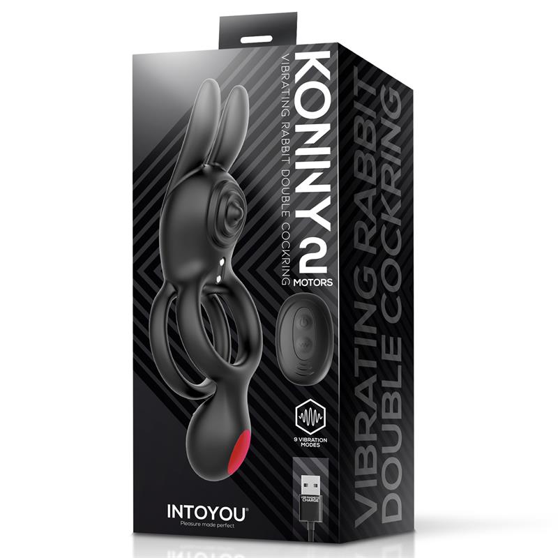 Konny Anillo Vibrador Doble con Control Remoto