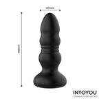 Krax Plug Anal con Vibración,Luz Led y Control Remoto