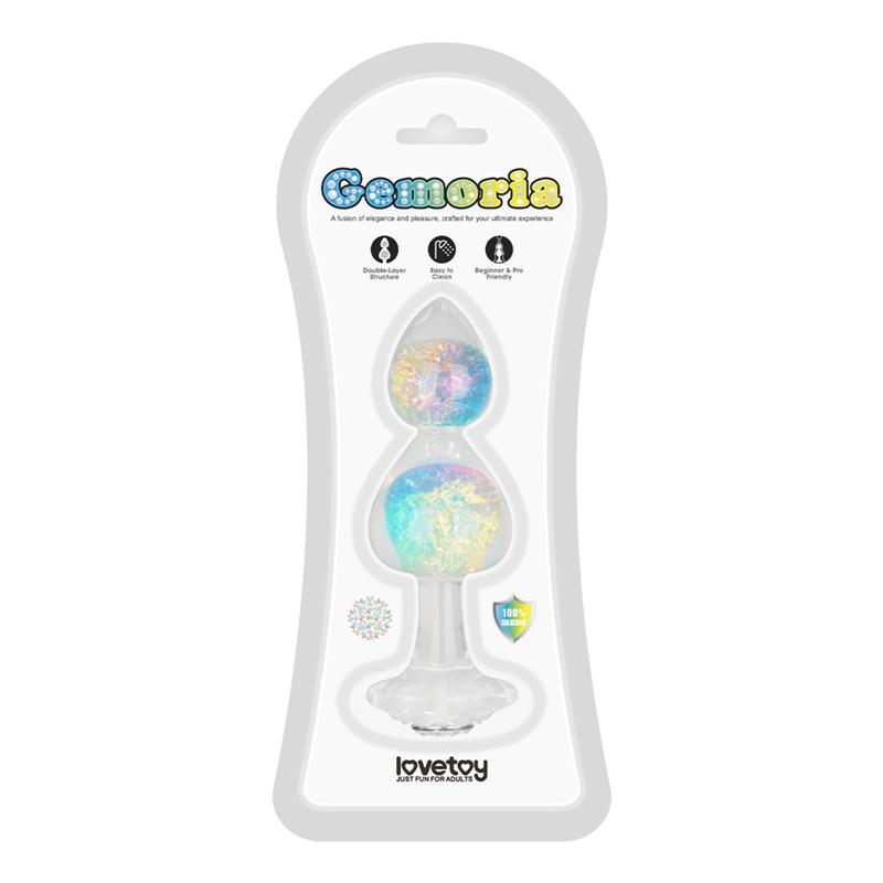 Gemoria Plug de Silicona con Centro de Cristal