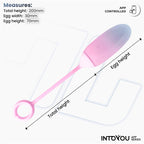 Huevo Silicona Doble Capa con APP Azul/Rosa
