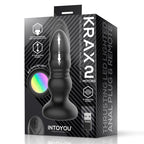 Krax Plug Anal con Vibración,Luz Led y Control Remoto